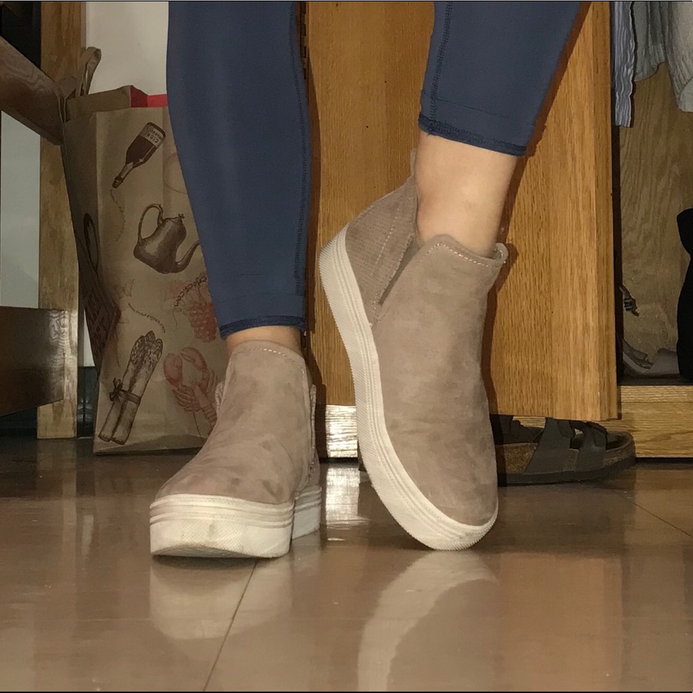 High Top Slip On Shoes